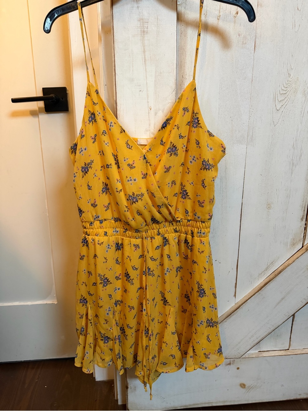 Altar'd State Yellow Floral Romper